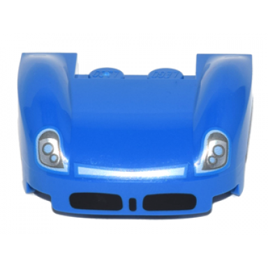 vehicle mudguard 3 x 4 x 1 2 3 curved fenders with silver headlights white trim and black air intakes pattern