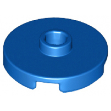 blue tile round 2 x 2 with open stud
