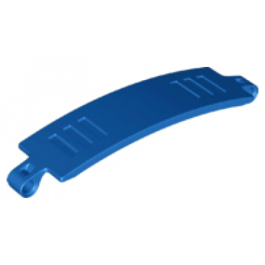 blue technic panel curved 3 x 13