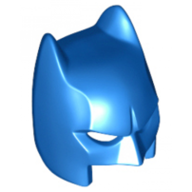 blue minifigure headgear mask batman cowl open chin