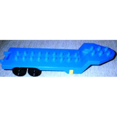 blue duplo trailer flatbed 4 x 13 with black wheels