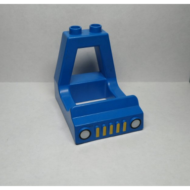 blue duplo cabin truck with headlights