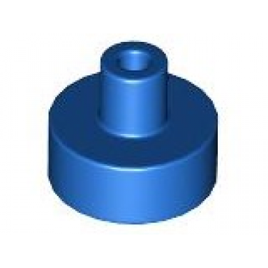 blue tile round 1 x 1 with bar and pin holder