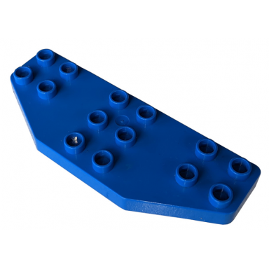 blue duplo plate 8 x 3 cut corners