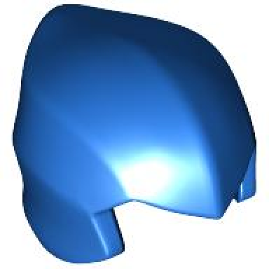 blue minifigure headgear ninjago wrap hood smooth