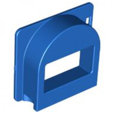 blue duplo door window pane mailbox 1 x 4 x 3 raised