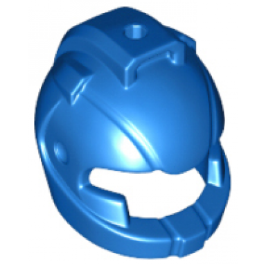 blue minifigure headgear helmet space with air intakes and hole on top