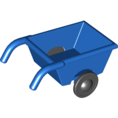 duplo wheelbarrow with thin black wheels