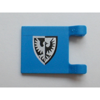flag 2 x 2 square with black falcon shield bottom pointed pattern reissue
