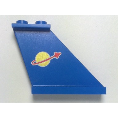 tail 4 x 1 x 3 with classic space logo pattern on both sides