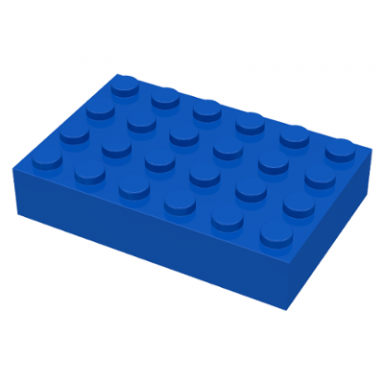 blue brick 4 x 6