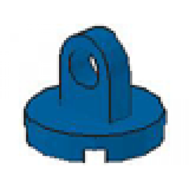 blue tile round 2 x 2 with lifting ring thin