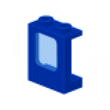 blue window 1 x 2 x 2 plane with trans-light blue glass 2377 4862