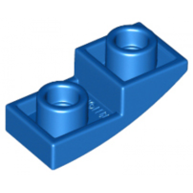 blue slope curved 2 x 1 x 2 3 inverted