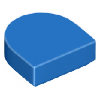blue tile round 1 x 1 half circle extended