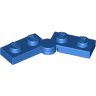 blue hinge plate 1 x 4 swivel 2429 2430