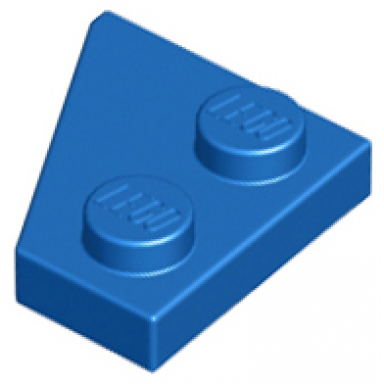 blue wedge plate 2 x 2 right