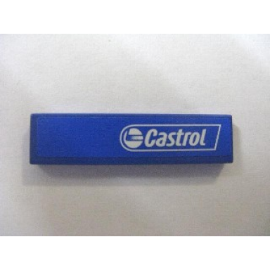 blue tile 1 x 4 with castrol pattern model right side sticker - set 8374