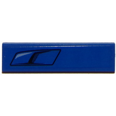 blue tile 1 x 4 with hood air vent pattern model right side sticker - set 75871