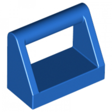 blue tile modified 1 x 2 with bar handle
