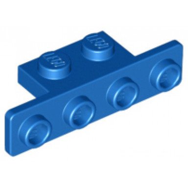 blue bracket 1 x 2 - 1 x 4 with rounded corners
