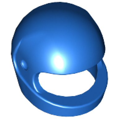 blue minifigure headgear helmet motorcycle standard