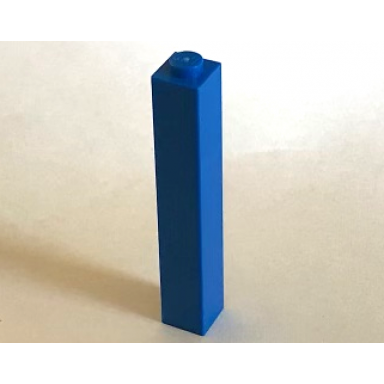 blue brick 1 x 1 x 5 - solid stud