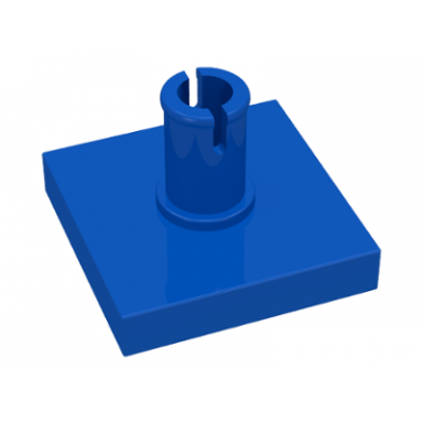 blue tile modified 2 x 2 with pin