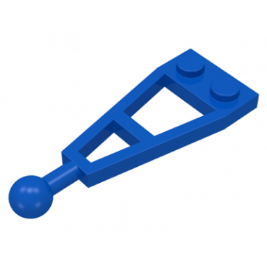 blue plate modified 1 x 2 with long tow ball