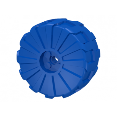 blue wheel hard plastic large 54mm d x 30mm