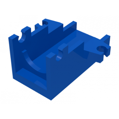 blue projectile launcher part cannon base 2 x 4