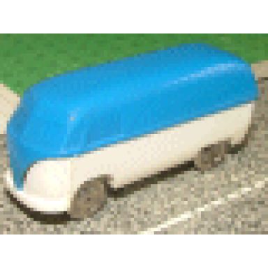 ho scale vw van with white base