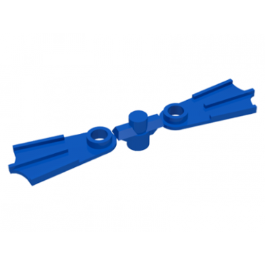 blue minifigure footgear flippers 2 on sprue