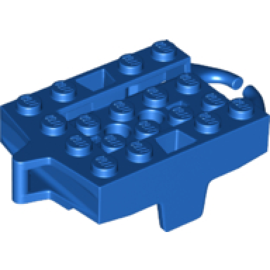 blue vehicle base 4 x 5 roller coaster car