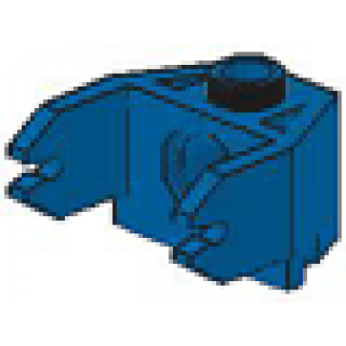 blue magnet holder 2 x 3 with clips and pin hole