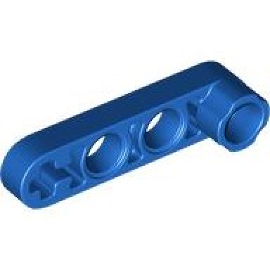 blue technic liftarm modified stud connector thin 1 x 4