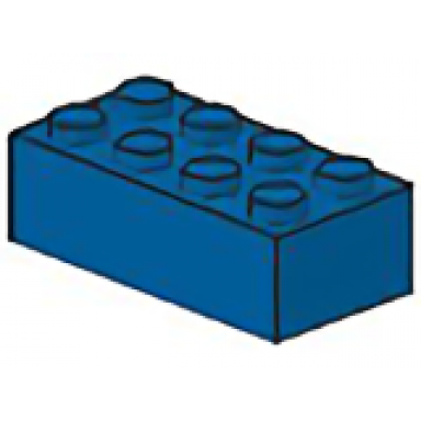 blue magnet brick 2 x 4