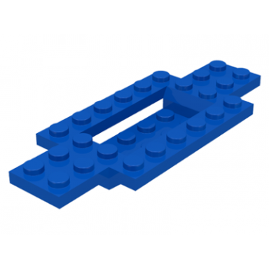 blue vehicle base 4 x 10 x 2 3 with 4 x 2 recessed center with smooth underside