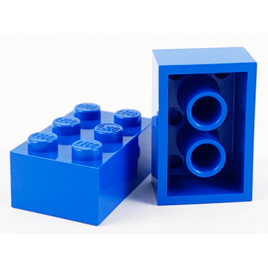 blue brick 2 x 3 without cross supports