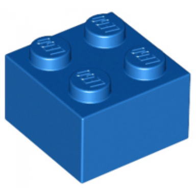 blue brick 2 x 2