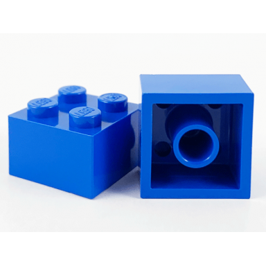 blue brick 2 x 2 without inside supports