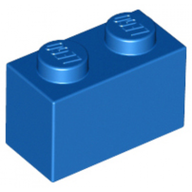 blue brick 1 x 2