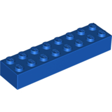 blue brick 2 x 8