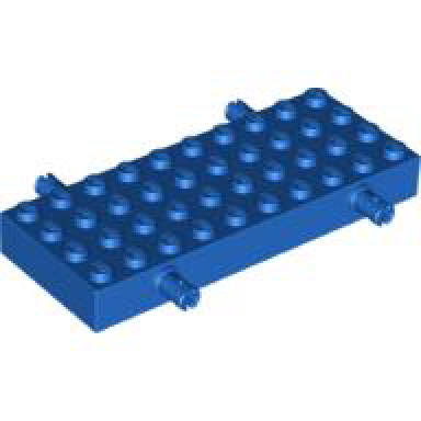 blue brick modified 4 x 10 with 4 pins