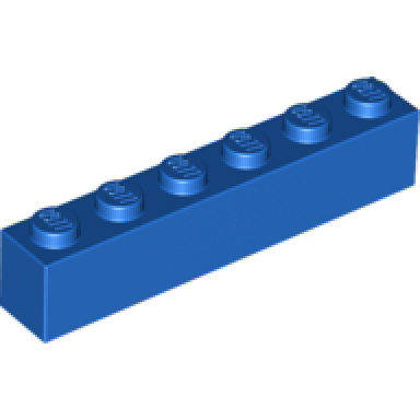 blue brick 1 x 6