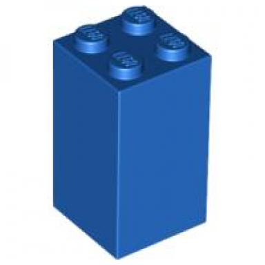 blue brick 2 x 2 x 3