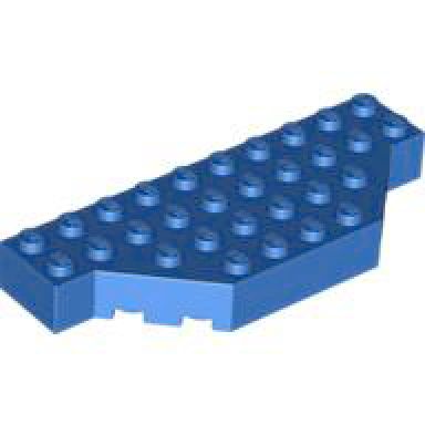 blue brick modified 4 x 10 with cut corners