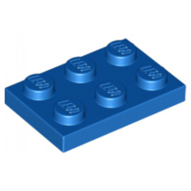 blue plate 2 x 3