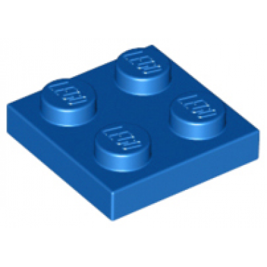blue plate 2 x 2