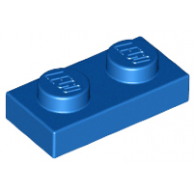 blue plate 1 x 2